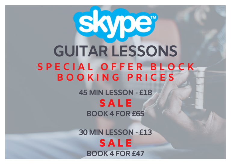 ONLINE SKYPE GUITAR LESSONS